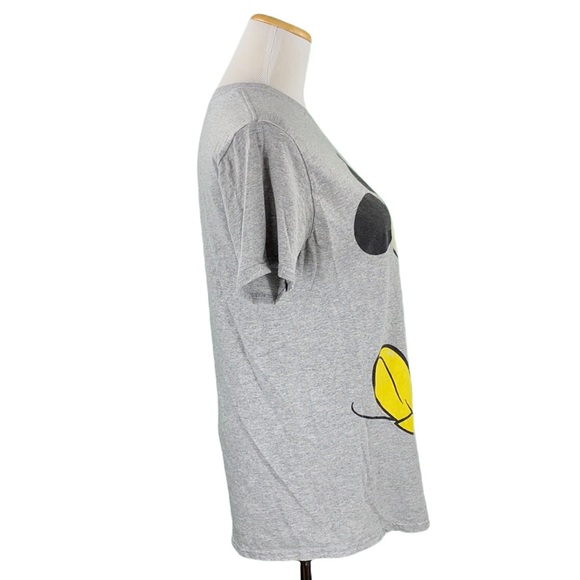 Disney Mickey Mouse Gray Short Sleeve Crew Neck Graphic Tee - Picture 4 of 10